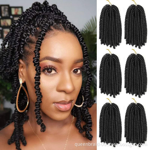 Smart Braid Ombre Synthetic Brown Spring Twist Braiding Hair Extension Crotchet Passion Twist Braids Hair